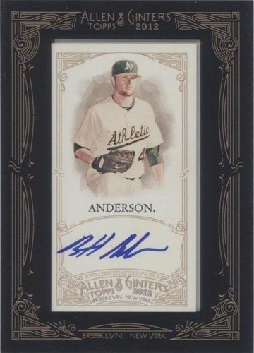 2012 Topps Allen & Ginter's - Brett Anderson #AGA-BA