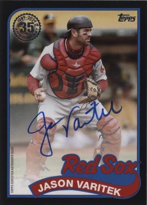 2024 Topps Series 1 - 1989 Topps Baseball Autographs Jason Varitek ...