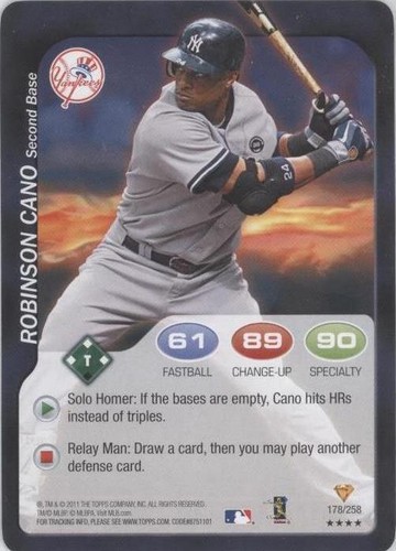2011 Topps Attax - Robinson Cano #178