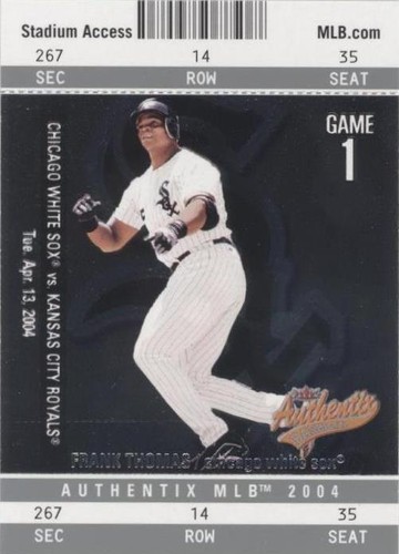 2004 Fleer Authentix - Frank Thomas #32