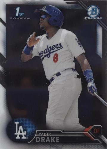 2016 Bowman Chrome - Yadir Drake #BCP219