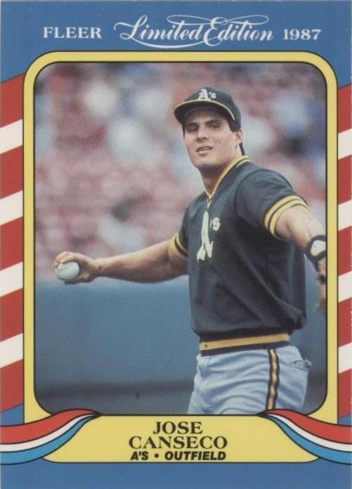 1987 Fleer Limited Edition Baseball Superstars - Jose Canseco #6