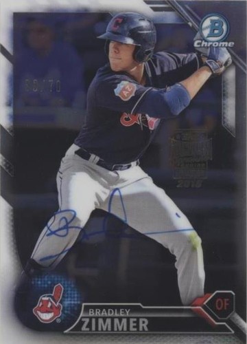 2018 Topps Archives Signature Series Active Player Edition Buybacks - Bradley Zimmer #16BCD-BCP214