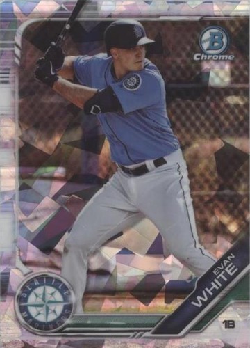 2019 Bowman Chrome Draft Sapphire Edition - Evan White #BDC-172