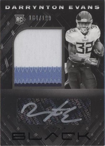 2020 Panini Black Darrynton Evans #235
