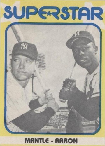 1980 TCMA Superstars - Hank Aaron Mickey Mantle #12