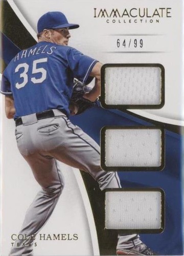 2017 Panini Immaculate Collection - Cole Hamels #IT-CH