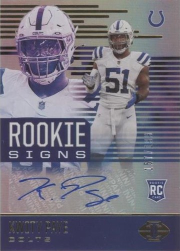 2021 Panini Illusions Kwity Paye #RS-KWP