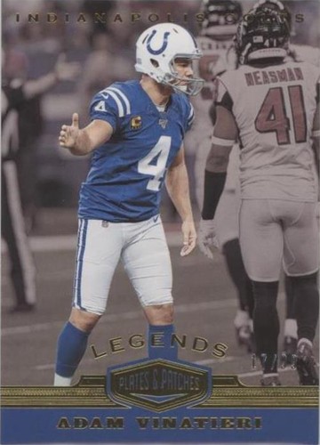 2019 Panini Plates & Patches Adam Vinatieri #159
