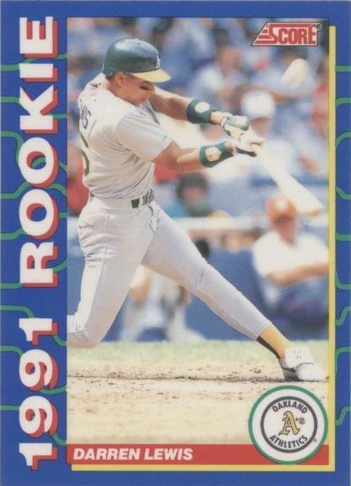 Score Rookies 1991 - Darren Lewis #28