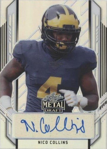 2021 Leaf Metal Draft Nico Collins #PA-NC1