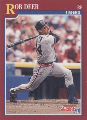 1991 Score Rookie & Traded - Rob Deer #47T