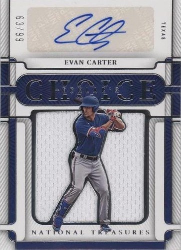 2023 Panini National Treasures - Evan Carter #ECK-EC