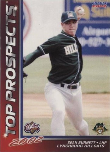 2002 Choice Carolina League Top Prospects - Sean Burnett #16