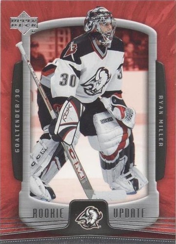 2006 UPPER DECK HOCKEY 30 RYAN MILLER ROOKIE REVIEW sabres