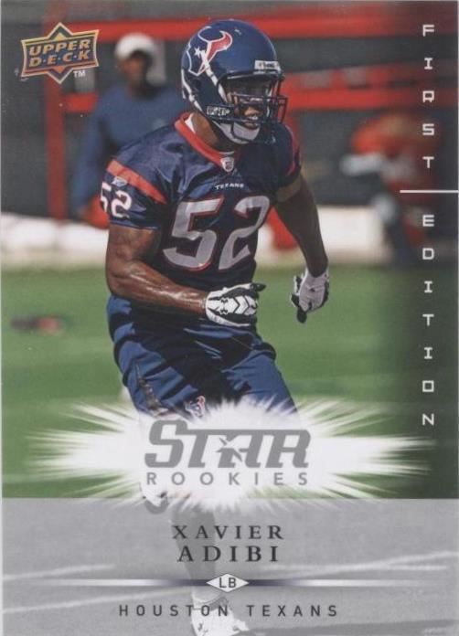 2008 Upper Deck First Edition Xavier Adibi #200