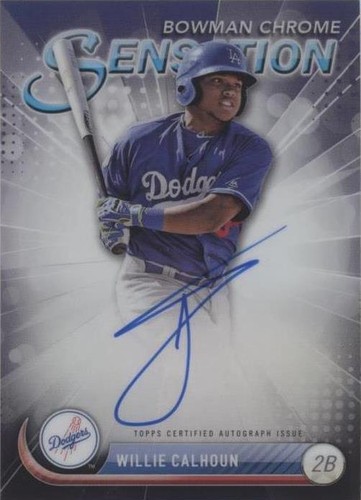 2017 Bowman Chrome - Willie Calhoun #CSA-WC