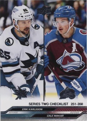 2023-24 Upper Deck Series 2 - Cale Makar Erik Karlsson #449