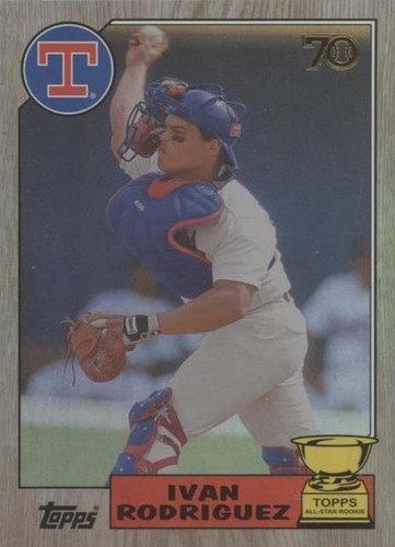IVAN RODRIGUEZ ALL-STAR ROOKIE CARD Topps GOLD WINNER