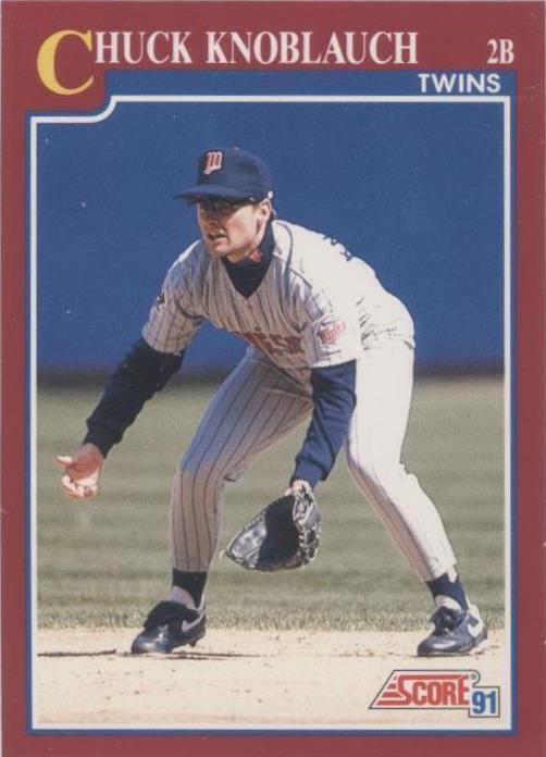 1991 Score Rookie & Traded - Chuck Knoblauch #93T
