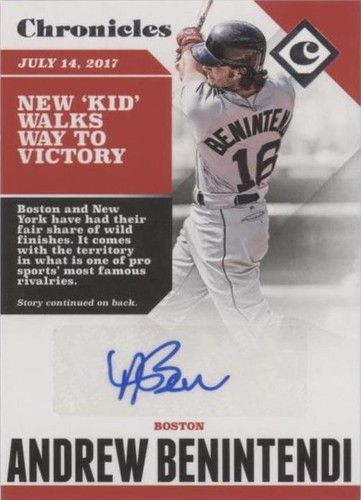 2017 Panini Chronicles - Andrew Benintendi #CA-AB
