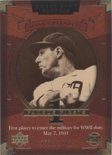 2004 Upper Deck Sweet Spot Classic - Hank Greenberg #109