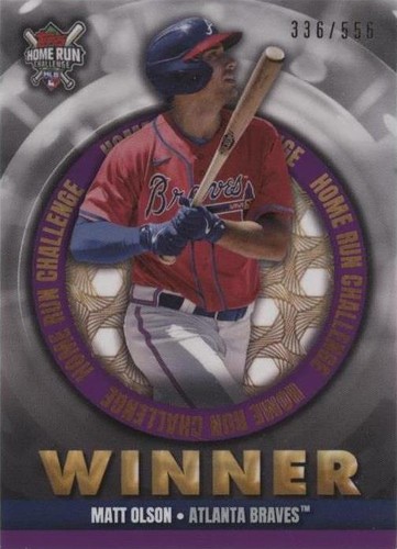 2022 Topps Home Run Challenge Winners - Matt Olson #HRCW-17
