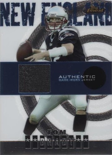 2004 Topps Finest Tom Brady #105