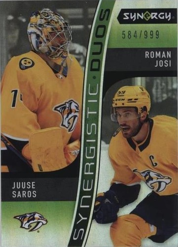 2023-24 Upper Deck Synergy - Juuse Saros Roman Josi #SD-12