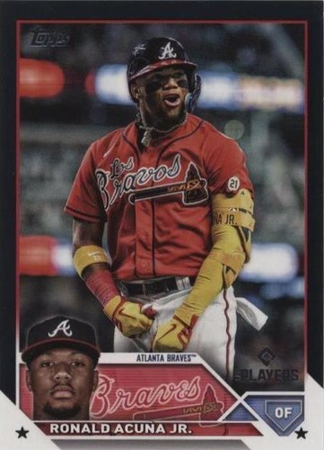 2023 Leaf MVP Ronald Acuña Jr. Autograph RONALD ACUNA JR AUTO MVP 2023 Leaf Exclusive # 163/176
