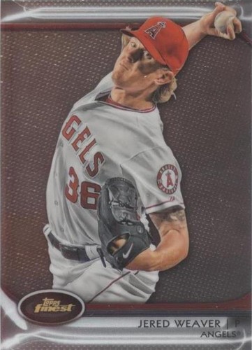 2012 Topps Finest - Jered Weaver #28