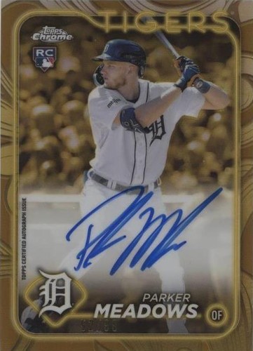 Topps - 50枚限定 Topps Parker Meadows 直筆サインカード RC Parker Meadows 2024 Topps Definitive Collection RC Auto