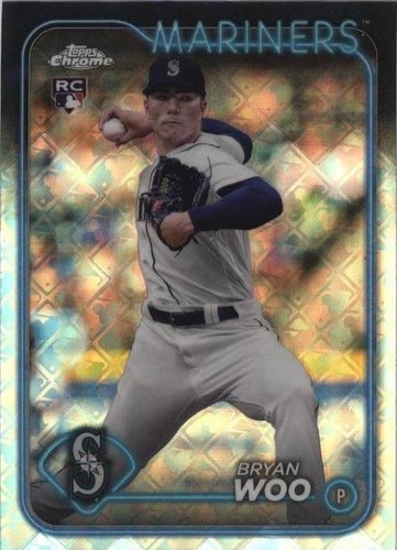 2024 Topps Chrome Logofractor Edition - Bryan Woo #172