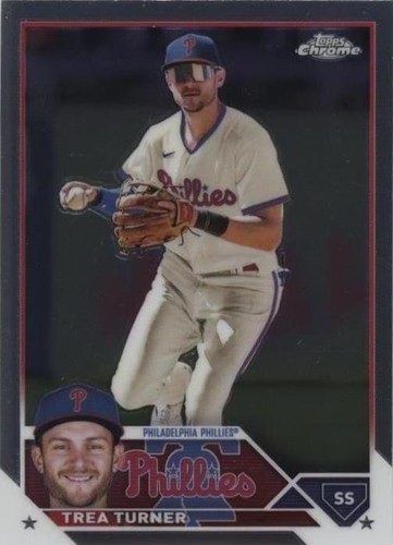 2023 Topps Chrome Trea Turner TechniColor Error RC Rookie
