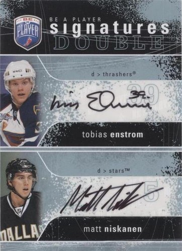 2007-08 Upper Deck Be a Player - Matt Niskanen Tobias Enstrom #2S-EN