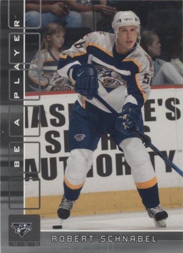 2001-02 In the Game Be A Player Memorabilia - Robert Schnabel #337