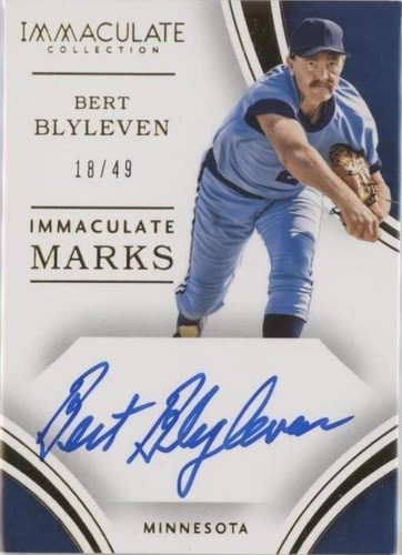 2016 Panini Immaculate Collection - Bert Blyleven #IM-BE