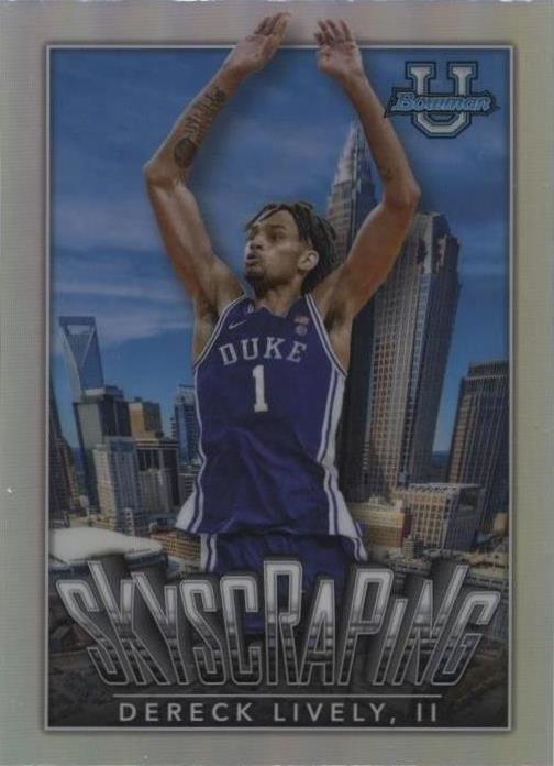 2022-23 Bowman University Chrome - Dereck Lively #S-5