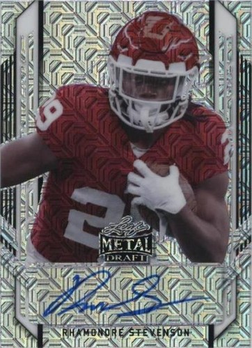 2021 Leaf Metal Draft Rhamondre Stevenson #PA-RS1