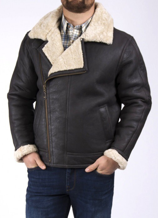 New Lakeland Blenheim Vintage Sheepskin Flying Jacket Size 40, in