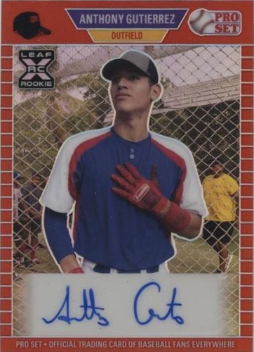 2021 Leaf Pro Set Metal - Anthony Gutierrez #PA-AG1