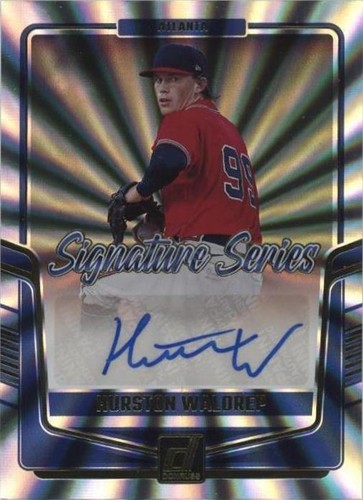 2025 Topps Series1 HURSTON WALDREP BLACK 07/10 RC ON CARD
