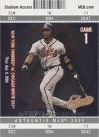 2004 Fleer Authentix - Gary Sheffield #49