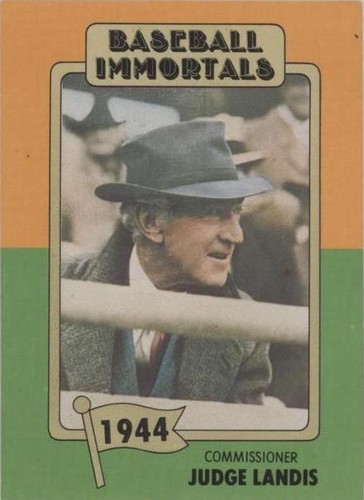 1980-84 SSPC Baseball Immortals 1st Printing - Kenesaw Mountain Landis #28