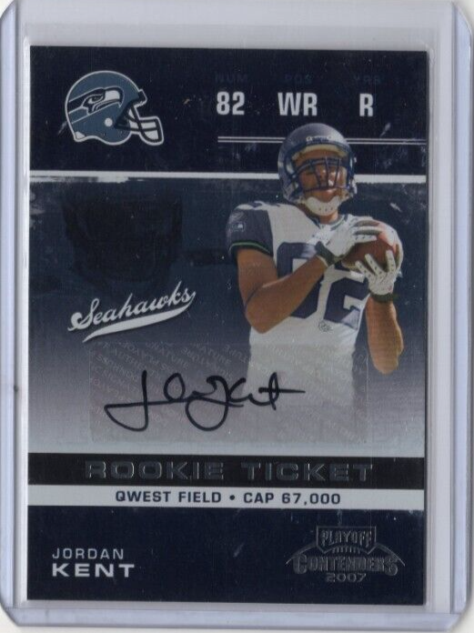 青ドン　ケント JORDAN KENT NFL Seahawks 2007 Donruss Playoff Contenders RC