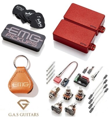 EMG GTV Glenn Tipton Vengeance Red Set Short Pots ( PICK TIN & BROWN KEYCHAIN )