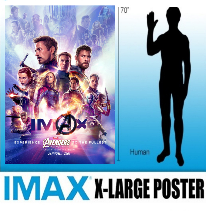 Avengers Endgame Official IMAX Rare 4X6 Bus Shelter Poster