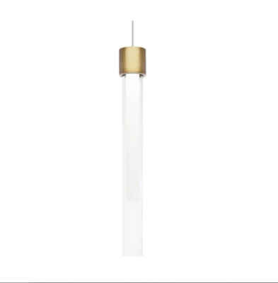 Tech Lighting Mini Linger Pendant FreeJack Natural Brass LED 700FJLNGFNB-LED930