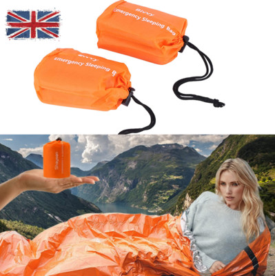 4pack Emergency Sleeping Bivvy Bag Thermal Waterproof Blanket for Camping Hiking