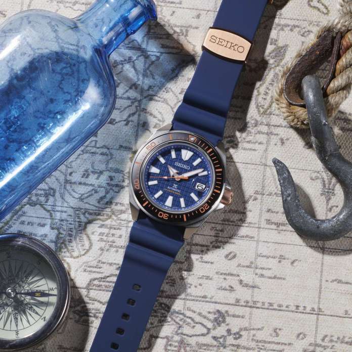 Pre-owned Seiko Prospex Save The Ocean Samurai King Srph43k1